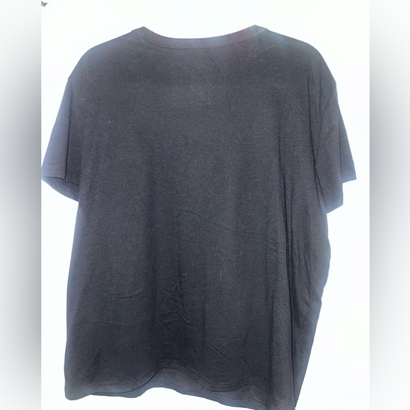 Lane Bryant Black V-Neck Tee Size 14/16 - Picture 3 of 5